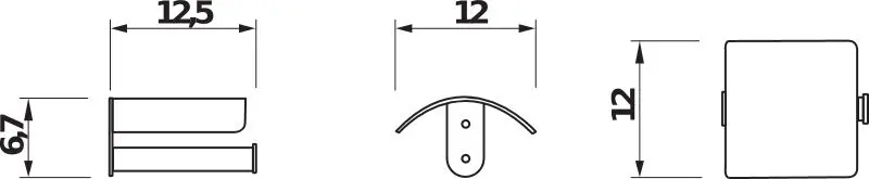Jika - Basic - WC-papír tartó - H3843A20040001 – 2. kép