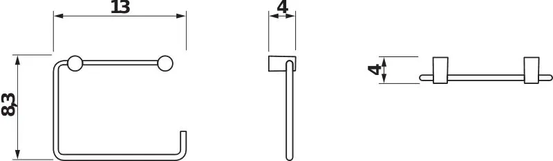 Jika - Basic - WC-papír tartó - H3843A20041001 – 2. kép
