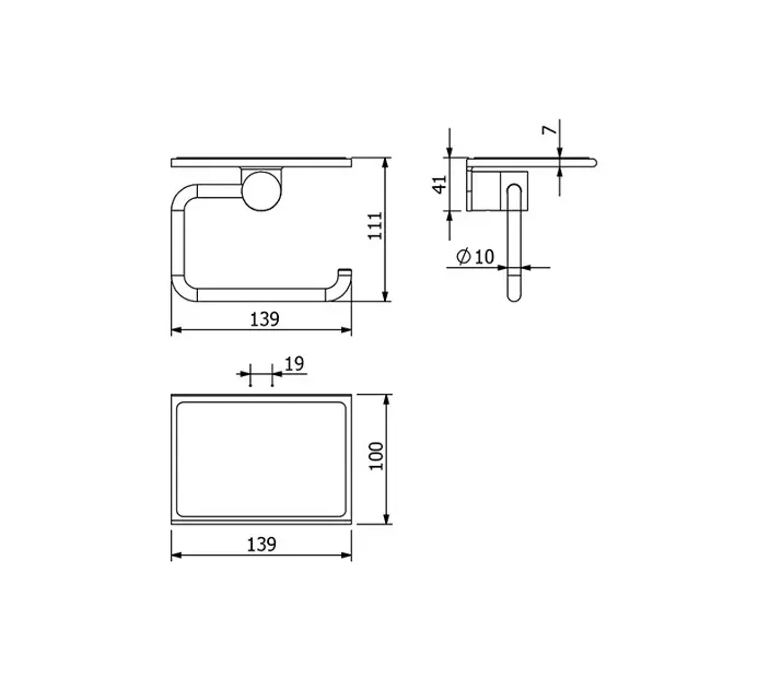 Kludi - Vela R - WC-papír tartó - 58971N5 – 2. kép
