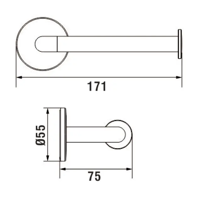 Laufen - Cana - WC-papír tartó - H3841320040001 – 2. kép