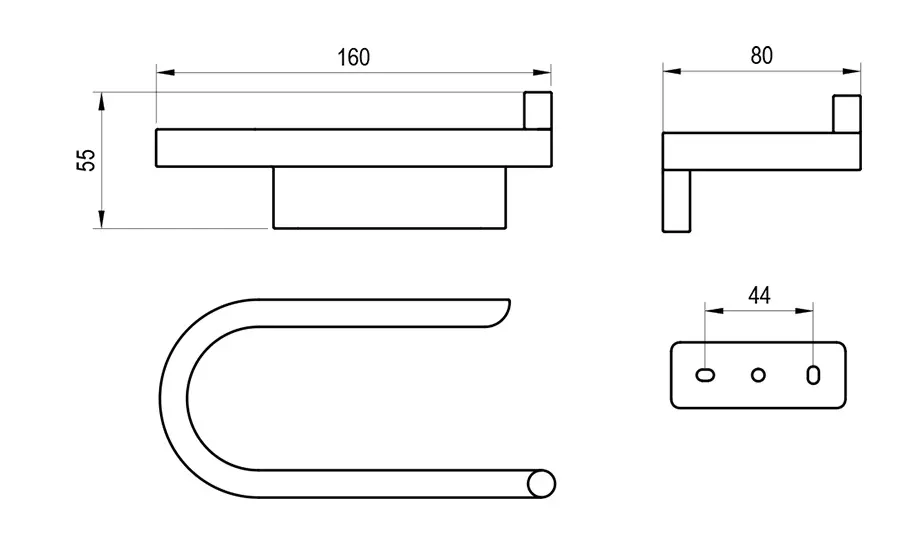 Ravak - Chrome - WC-papír tartó - X07P1370 – 2. kép