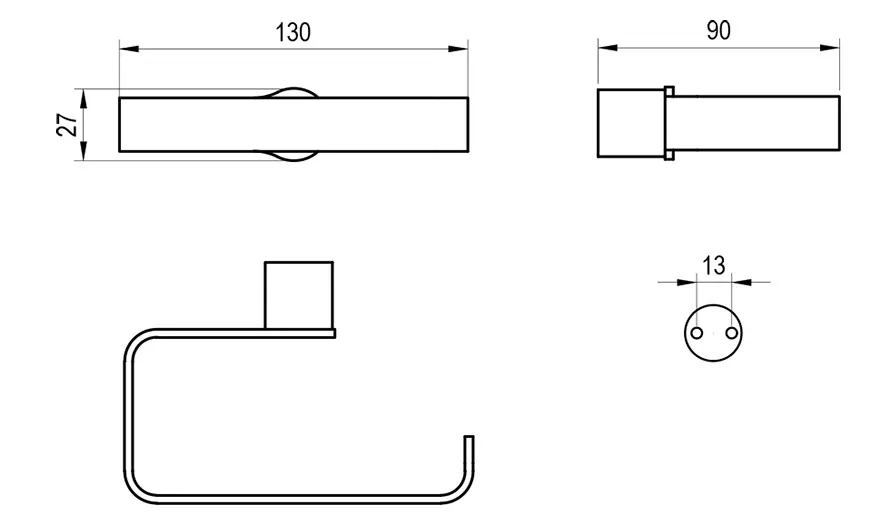 Ravak - Fold - WC-papír tartó - X07P1353 – 2. kép