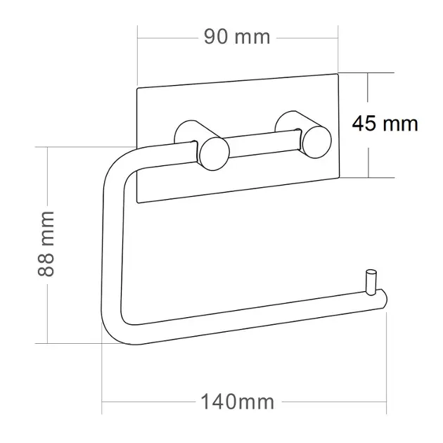 Sapho - Accessories - WC-papír tartó - 33207 – 2. kép