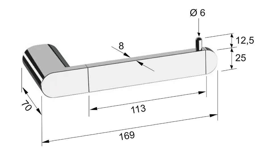 Sapho - Flori - WC-papír tartó - RF017/15 – 2. kép