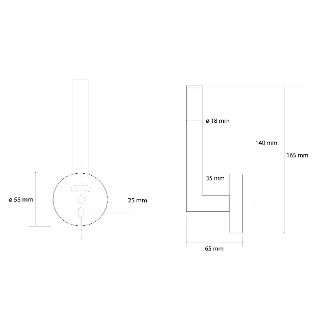 Sapho - X-Round - WC-papír tartó - XR701GB – 2. kép