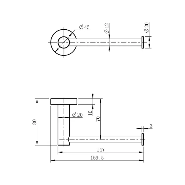 Sapho - X-Round - WC-papír tartó - XR723 – 2. kép