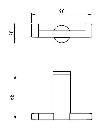 Novaservis - Metalia 2 - Fürdőszobai radiátor kiegészítő - 6256/1,0 – 2. kép