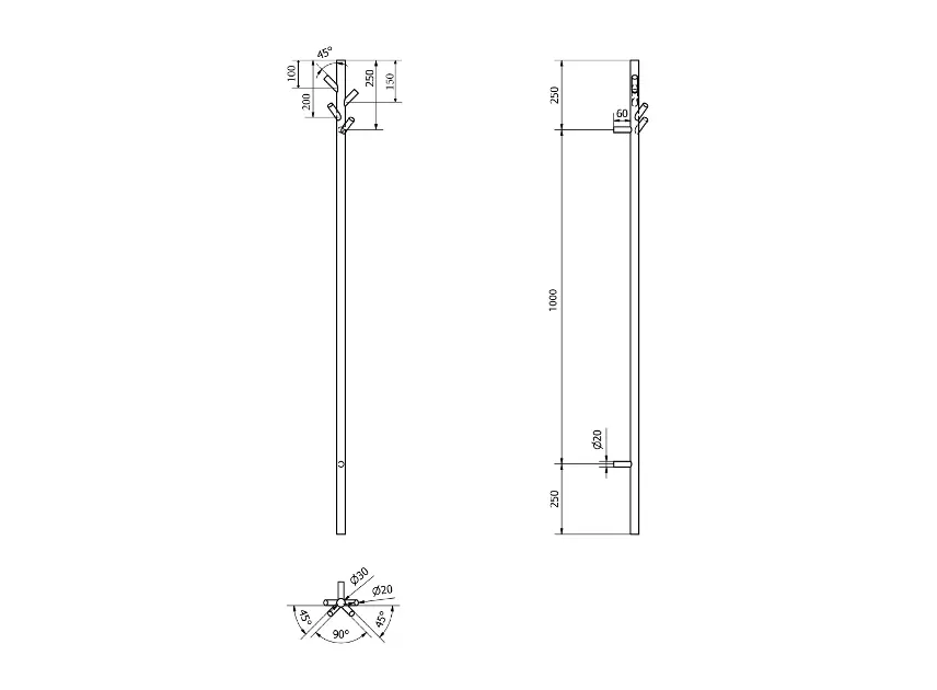 Sapho - Bathroom heating - Törölközőszárítós radiátor - ER175V – 2. kép