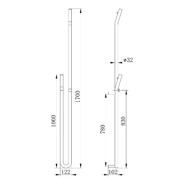 Sapho - Bathroom heating - Törölközőszárítós radiátor - ER830 – 2. kép