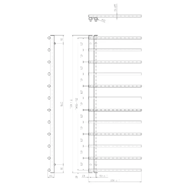 Sapho - Bathroom heating - Törölközőszárítós radiátor - IR151W – 2. kép