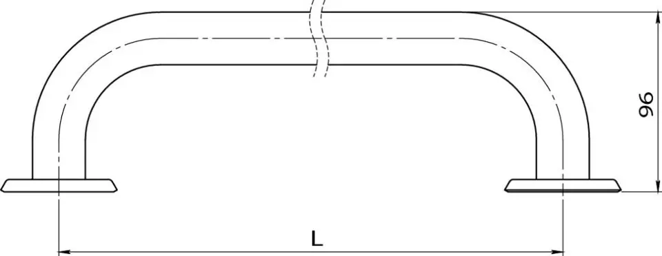 Novaservis - Grab bars - Közületi kapaszkodó - R6630,11 – 2. kép