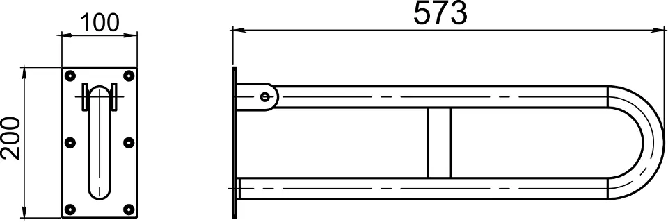 Novaservis - Grab bars - Közületi kapaszkodó - R66550,11 – 2. kép
