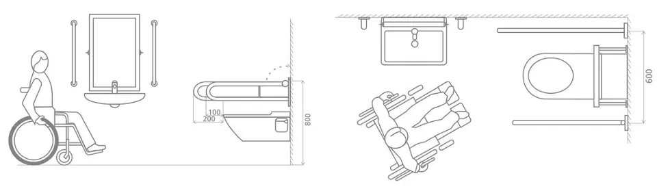 Sapho - Bathroom furnishings - Közületi kapaszkodó - XH518B – 9. kép