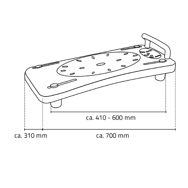 Sapho - Ridder Bathroom accessories - Közületi kapaszkodó - A0040101 – 2. kép