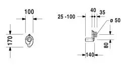 Duravit - Equipment and accessories - Közületi kiegészítők - 0051120000 – 2. kép