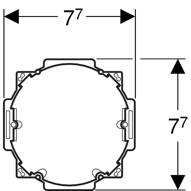 Geberit - Equipment and accessories - Közületi kiegészítők - 241.631.00.1 – 2. kép