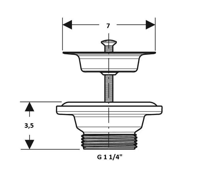 Geberit - Közületi kiegészítők - 241.504.00.1 – 2. kép