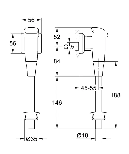 Grohe - Accessories - Közületi kiegészítők - 37437000 – 2. kép