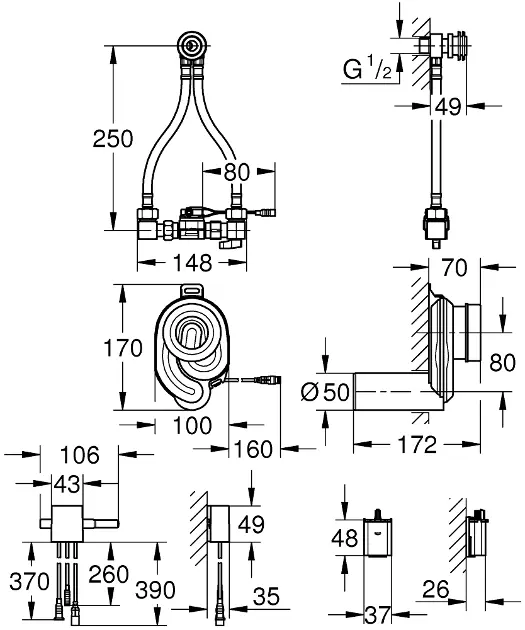 Grohe - Accessories - Közületi kiegészítők - 39367000 – 2. kép