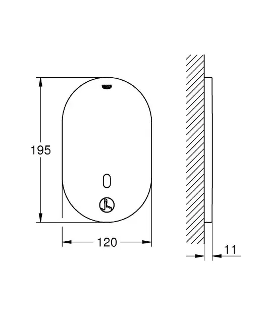 Grohe - Eurosmart Cosmopolitan E Bluetooth - Közületi kiegészítők - 36415000 – 2. kép