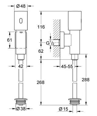Grohe - Tectron - Közületi kiegészítők - 37426000 – 2. kép