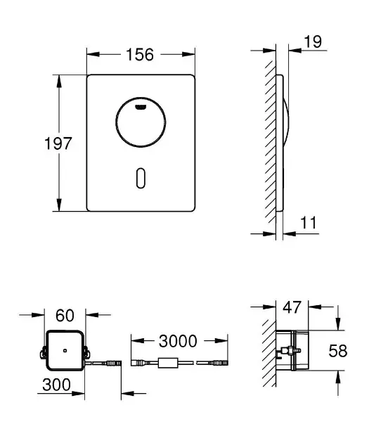 Grohe - Tectron Skate - Közületi kiegészítők - 37504000 – 2. kép