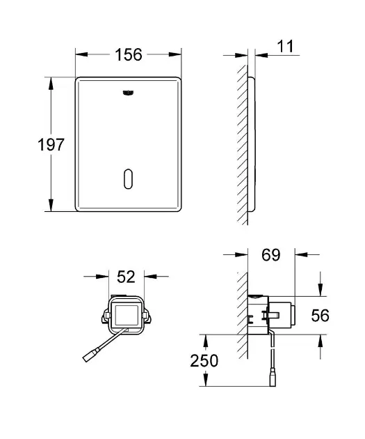 Grohe - Tectron Skate - Közületi kiegészítők - 38698SD1 – 2. kép