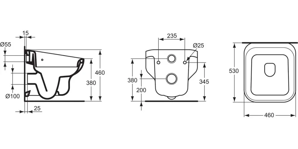 Ideal Standard - Bucket sinks - Közületi kiegészítők - J2909AA – 2. kép