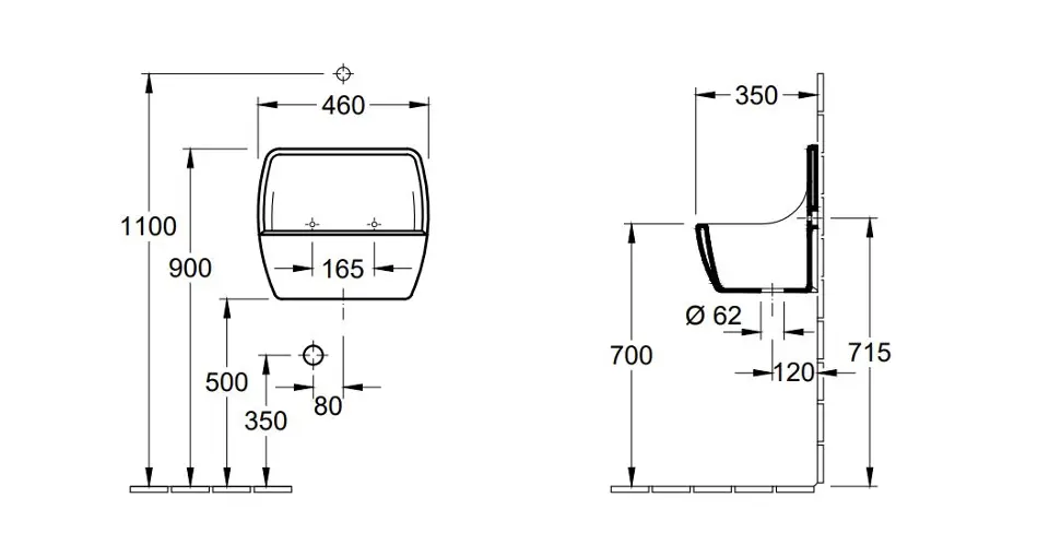 Villeroy & Boch - O.novo - Közületi kiegészítők - 96830000 – 2. kép
