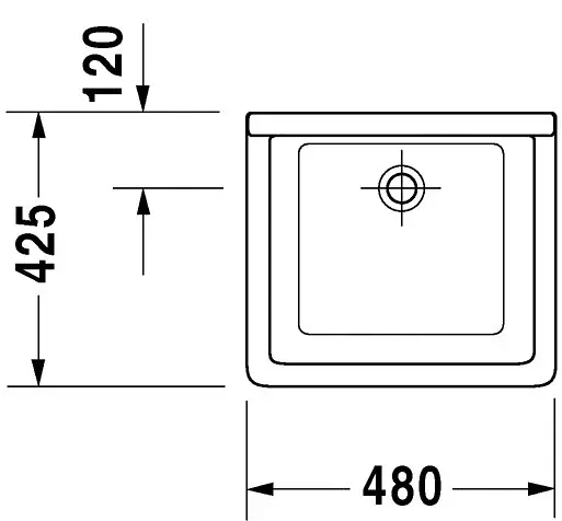Duravit - Starck 3 - Közületi kiöntő - 0313480000 – 3. kép