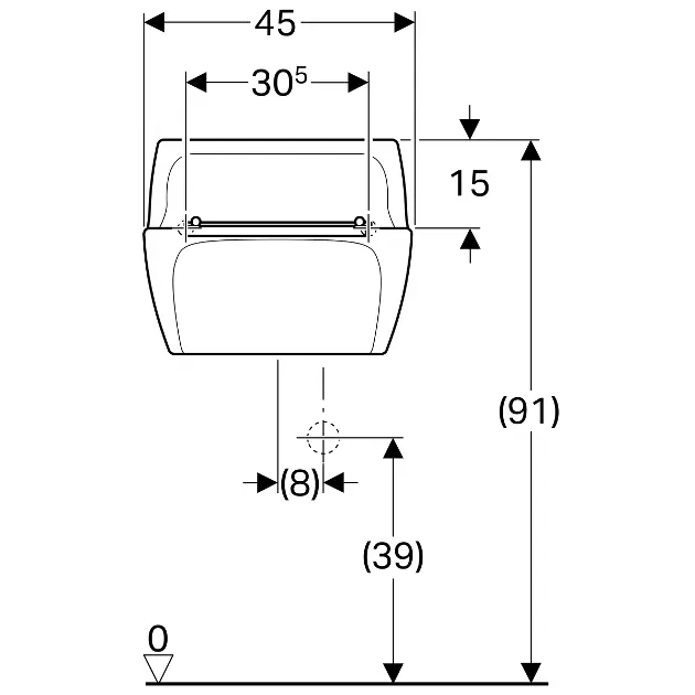 Geberit - Quelle - Közületi kiöntő - 367200000 – 2. kép