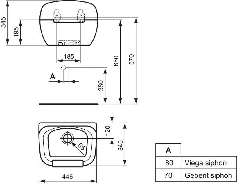 Ideal Standard - Bucket sinks - Közületi kiöntő - R380601 – 2. kép