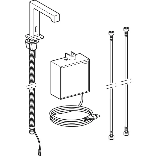 Geberit - Brenta - Közületi mosdó csaptelep - 116.177.21.1 – 3. kép