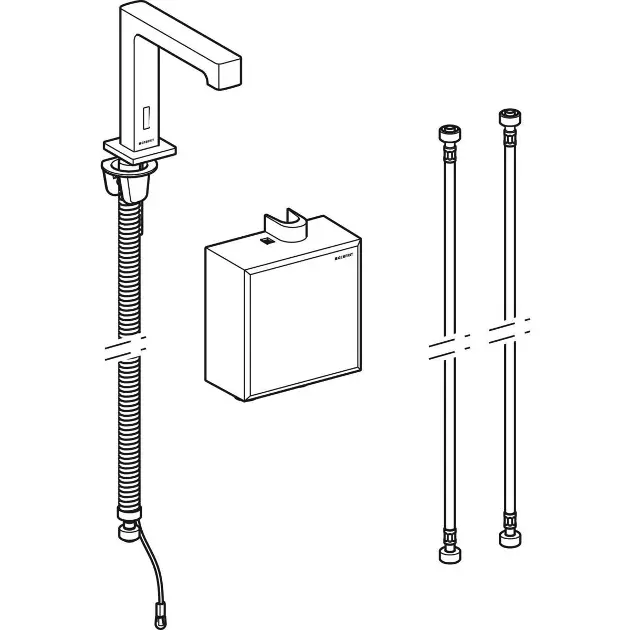 Geberit - Brenta - Közületi mosdó csaptelep - 116.178.21.1 – 3. kép