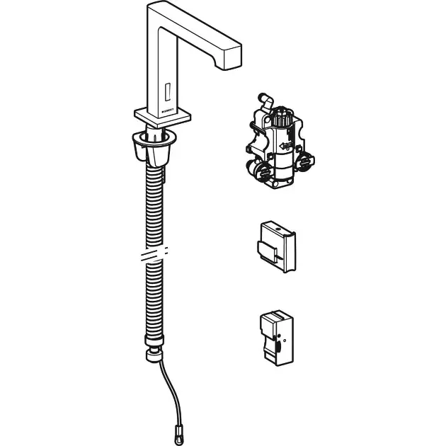 Geberit - Brenta - Közületi mosdó csaptelep - 116.197.21.1 – 3. kép