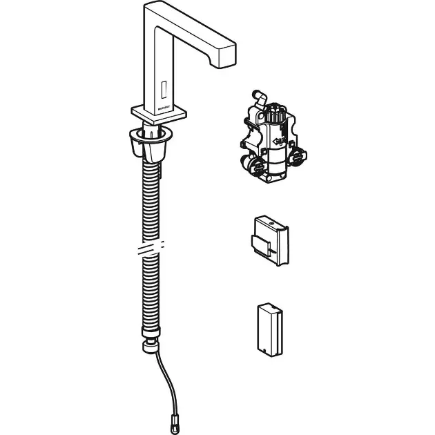 Geberit - Brenta - Közületi mosdó csaptelep - 116.198.21.1 – 3. kép