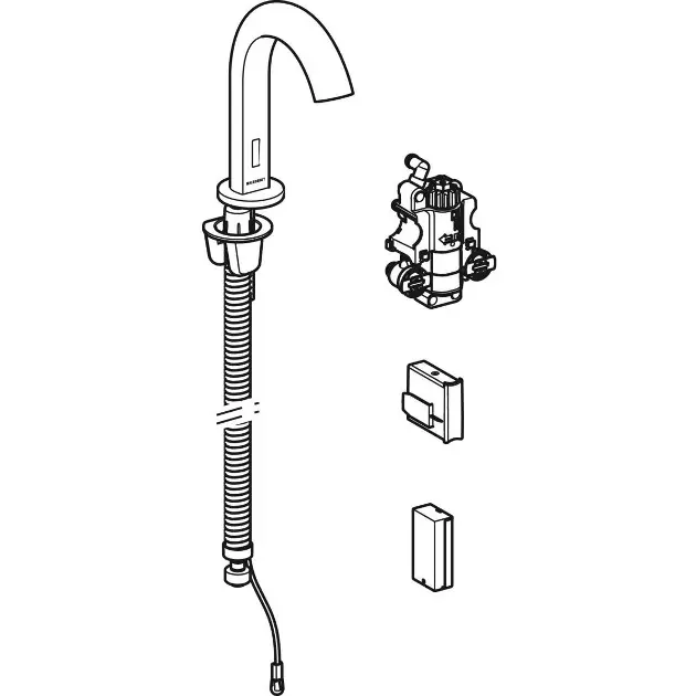 Geberit - Piave - Közületi mosdó csaptelep - 116.188.21.1 – 3. kép