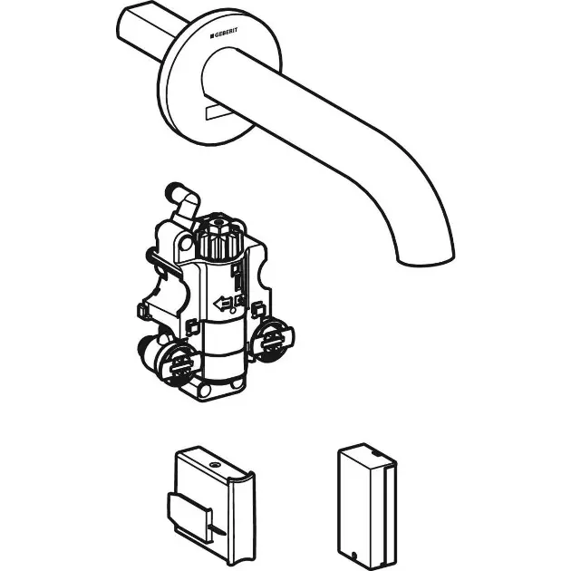 Geberit - Piave - Közületi mosdó csaptelep - 116.288.21.1 – 3. kép