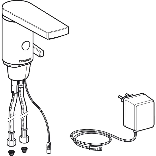 Geberit - Public - Közületi mosdó csaptelep - 116.156.21.1 – 3. kép