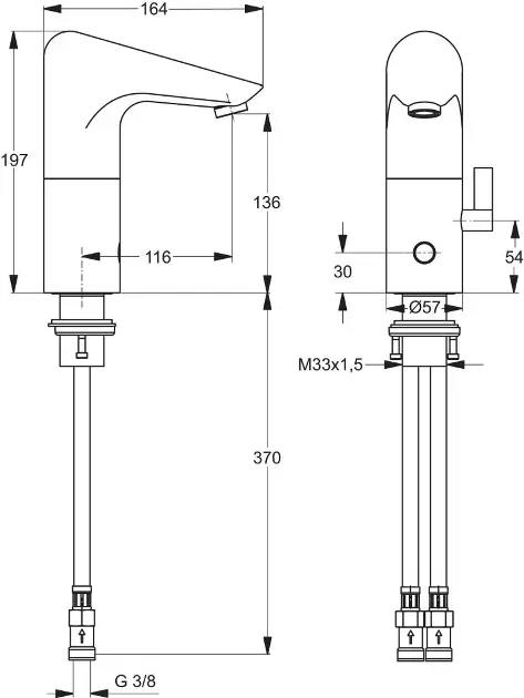 Ideal Standard - CeraPlus - Közületi mosdó csaptelep - A4151AA – 2. kép