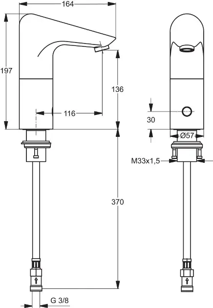 Ideal Standard - CeraPlus - Közületi mosdó csaptelep - A4153AA – 2. kép