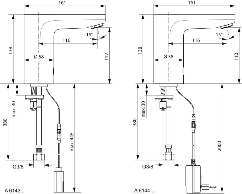 Ideal Standard - CeraPlus - Közületi mosdó csaptelep - A6144AA – 2. kép