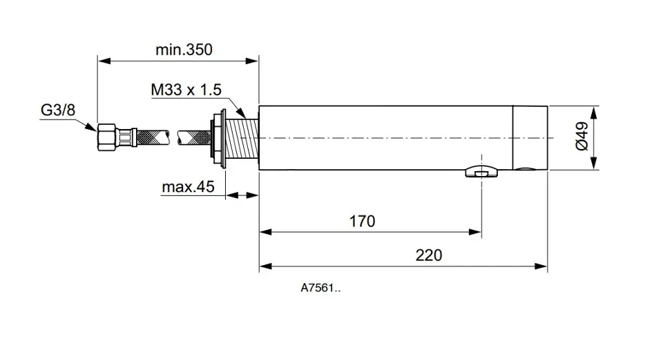 Ideal Standard - SensorFlow - Közületi mosdó csaptelep - A7561XG – 2. kép