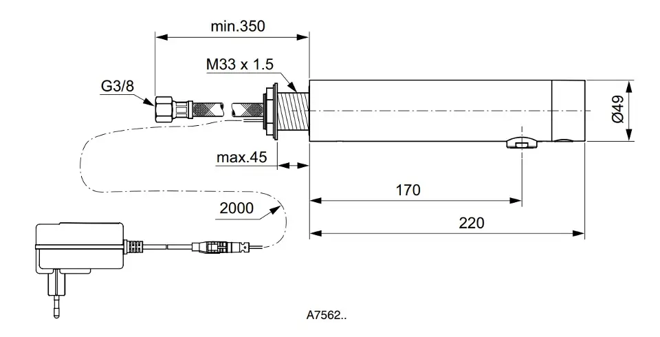 Ideal Standard - SensorFlow - Közületi mosdó csaptelep - A7562XG – 2. kép