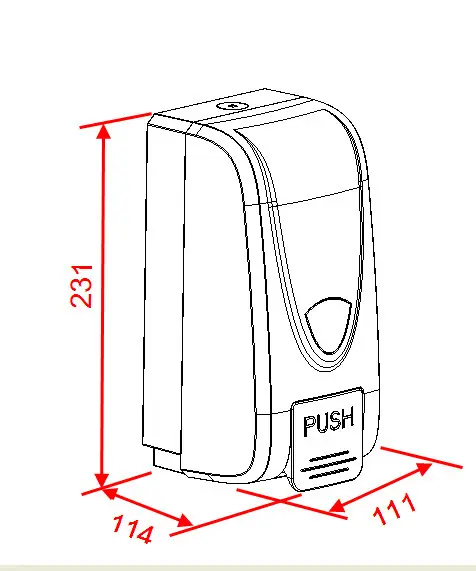 Novaservis - Accessories for sanitary facilities - Közületi szappanadagoló - 69083,1 – 2. kép