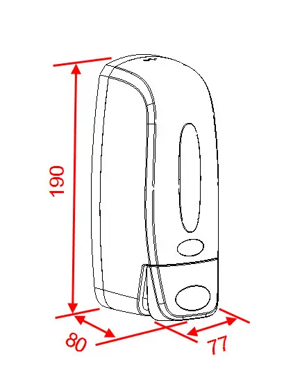 Novaservis - Accessories for sanitary facilities - Közületi szappanadagoló - 69085,1 – 2. kép