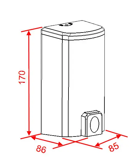 Novaservis - Accessories for sanitary facilities - Közületi szappanadagoló - 69086,P – 2. kép