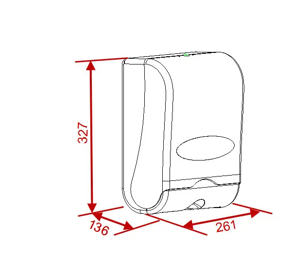 Novaservis - Accessories for sanitary facilities - Papírtörlő adagoló - 69081,1 – 2. kép