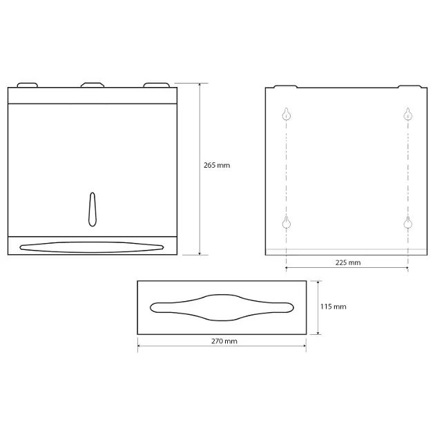 Sapho - Hotel accessories - Papírtörlő adagoló - XP047 – 2. kép