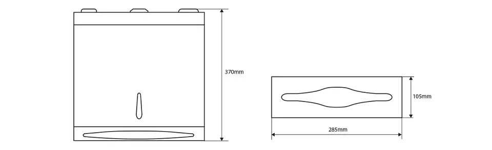 Sapho - Hotel accessories - Papírtörlő adagoló - XP048 – 2. kép